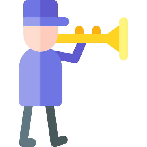 suonatore di clarinetto Basic Rounded Flat icona