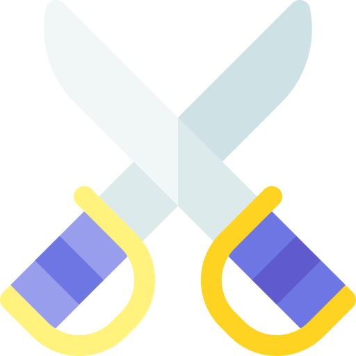 espadas Basic Rounded Flat icono