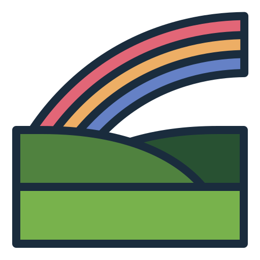 regenboog Generic color lineal-color icoon