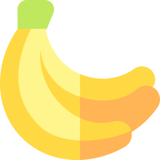banaan Basic Rounded Flat icoon
