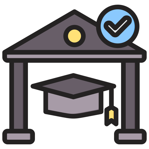 University Generic color lineal-color icon