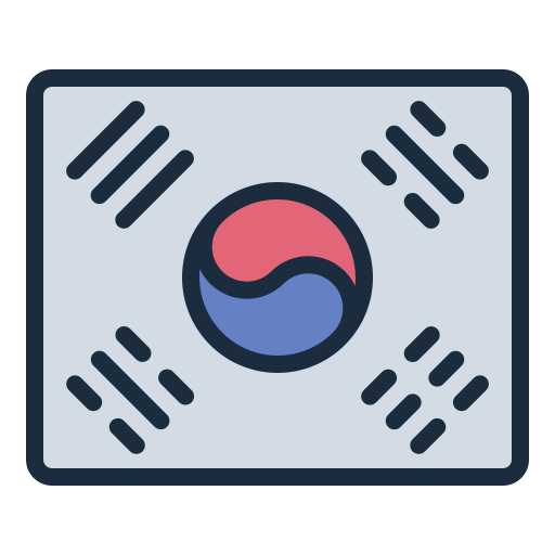 South korea Generic color lineal-color icon