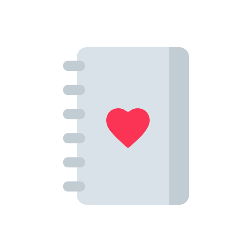 dagboek Generic color fill icoon
