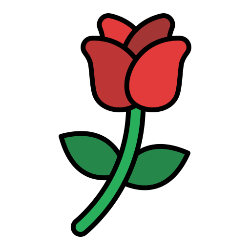 rosa Generic color lineal-color icona