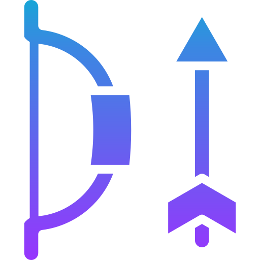弓と矢 Generic gradient fill icon