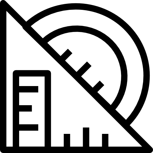 cuadrado Justicon Lineal icono
