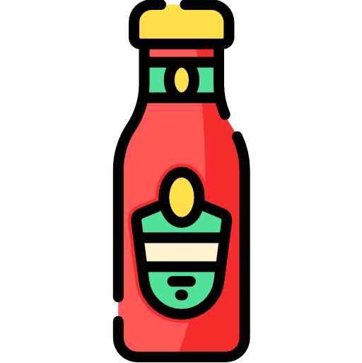 botella de salsa de tomate Special Lineal color icono