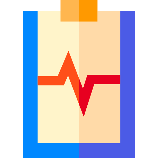 raport medyczny Basic Straight Flat ikona