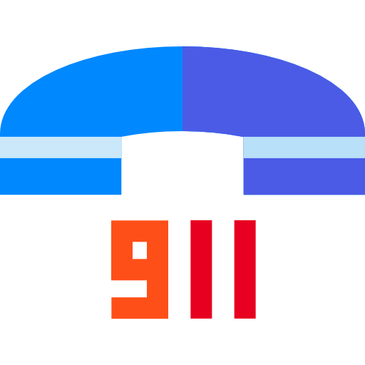 911 Basic Straight Flat icoon