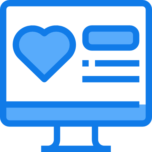 Cardiogram Justicon Blue icon