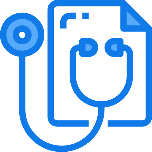 Medical history Justicon Blue icon