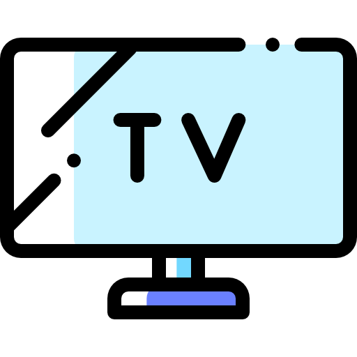 televisión Detailed Rounded Color Omission icono