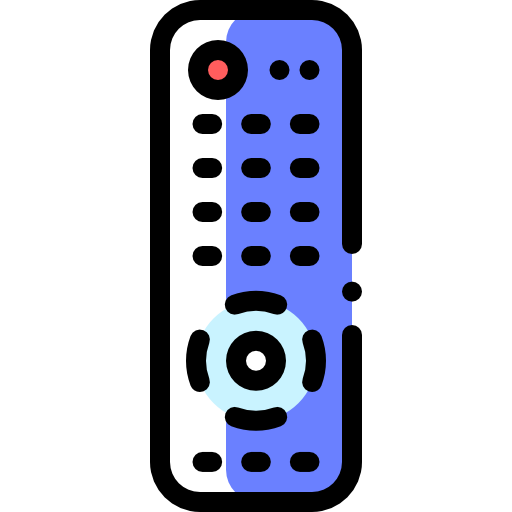 リモコン Detailed Rounded Color Omission icon