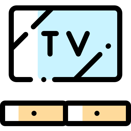 Television Detailed Rounded Color Omission icon