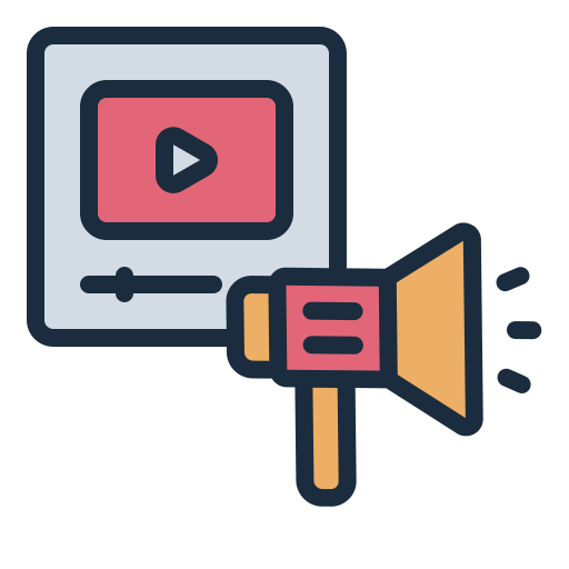 videomarketing Generic color lineal-color icon