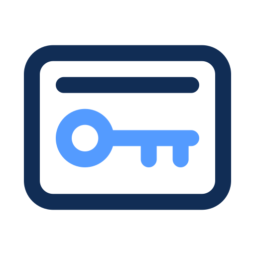 키 카드 Generic color outline icon