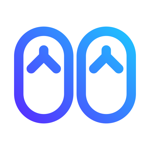 slipper Generic gradient outline icoon