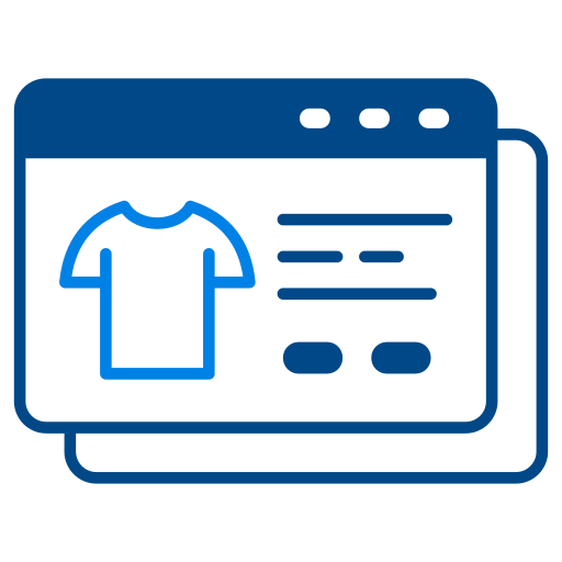 Online shop Generic color fill icon