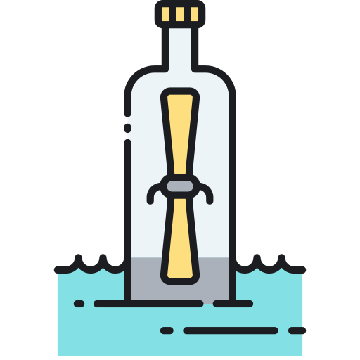 Message in a bottle Generic color lineal-color icon