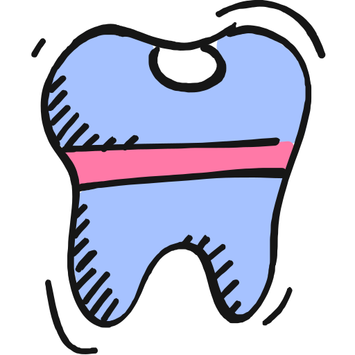 denti Generic color lineal-color icona