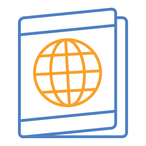 pasaporte Generic color outline icono