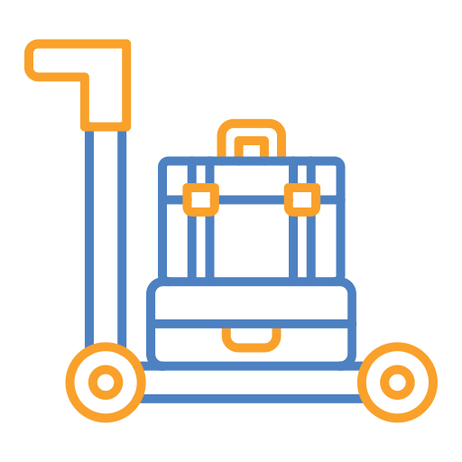 Airport cart Generic color outline icon