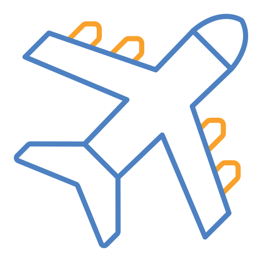 Plane Generic color outline icon