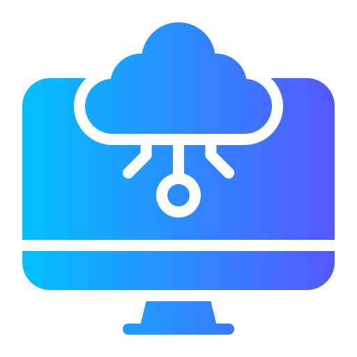 dati cloud Generic gradient fill icona