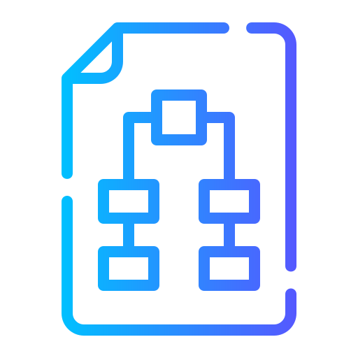 워크플로우 Generic gradient outline icon