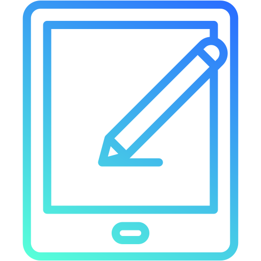 Drawing tablet Generic gradient outline icon