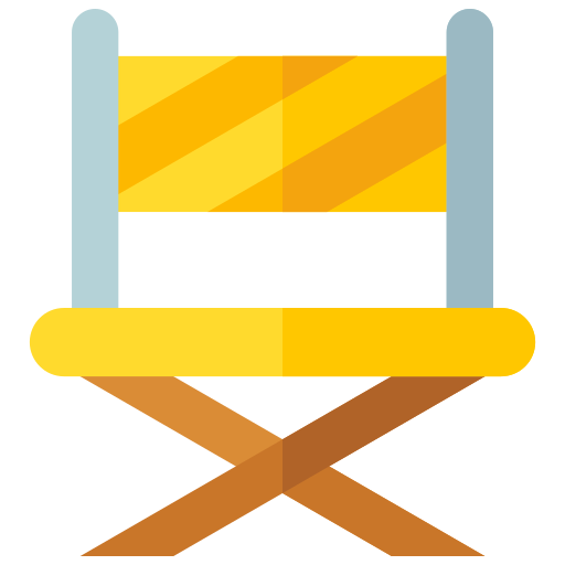 chaise de directeur Generic color fill Icône