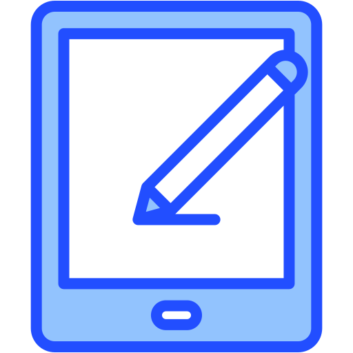tablette à dessin Generic color lineal-color Icône