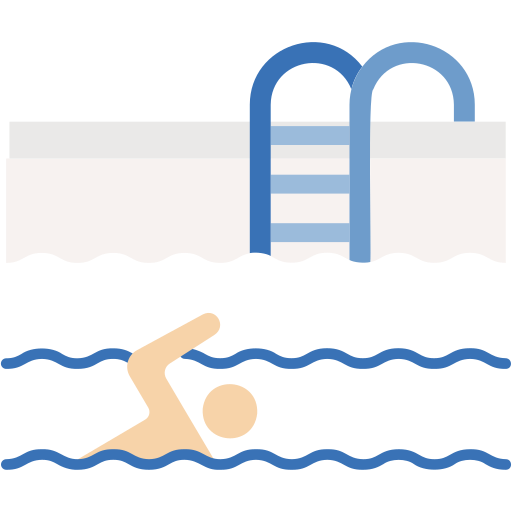 Swimming pool Generic color fill icon