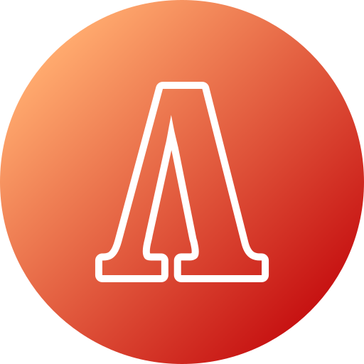 lambda Generic gradient fill icona