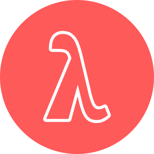 lambda Generic color fill icona