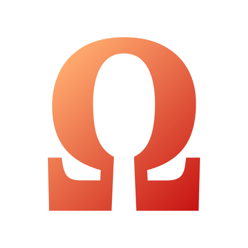 Omega Generic gradient fill icon