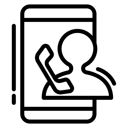 携帯電話通話 Generic black outline icon