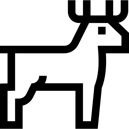 ciervo Basic Straight Lineal icono
