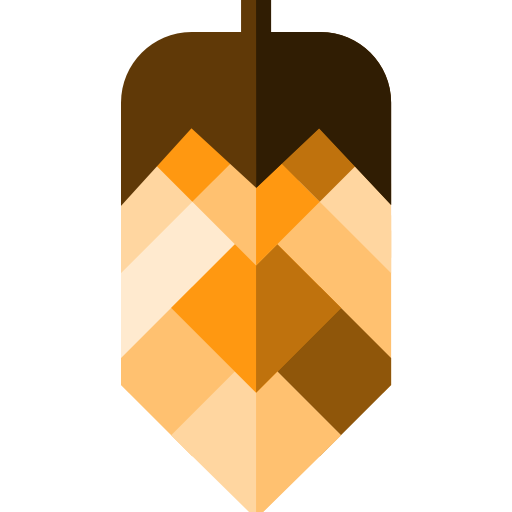 Pine cone Basic Straight Flat icon