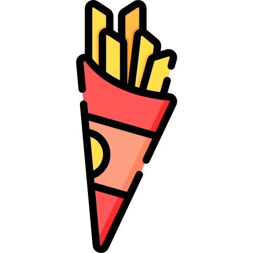 papas fritas Special Lineal color icono