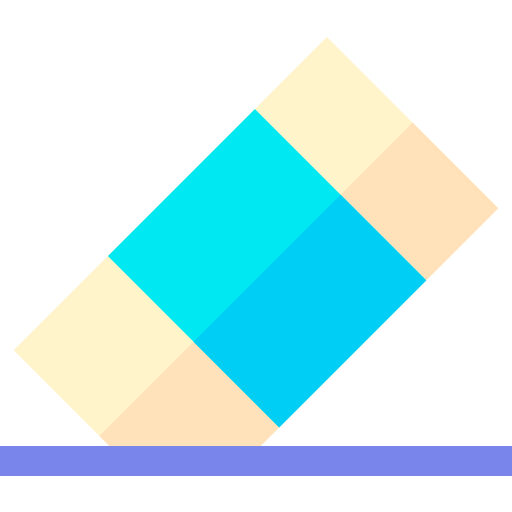 Eraser Basic Straight Flat icon