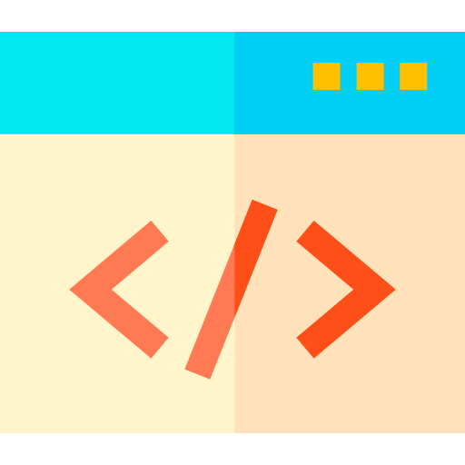 Coding Basic Straight Flat icon