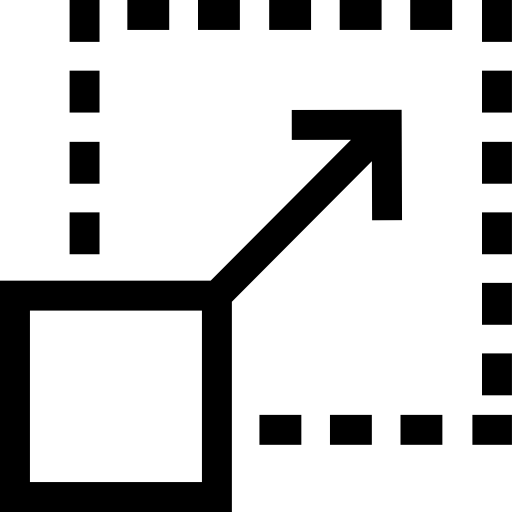 redimensionar Basic Straight Lineal icono