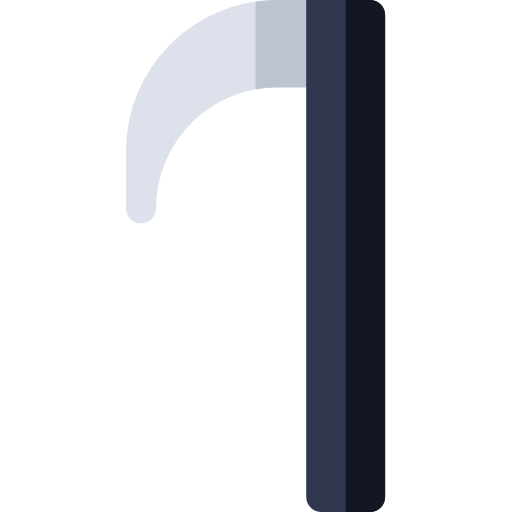 guadaña Basic Rounded Flat icono