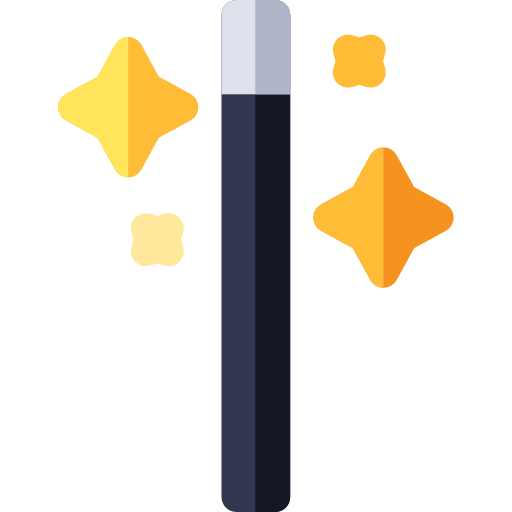 마법의 지팡이 Basic Rounded Flat icon