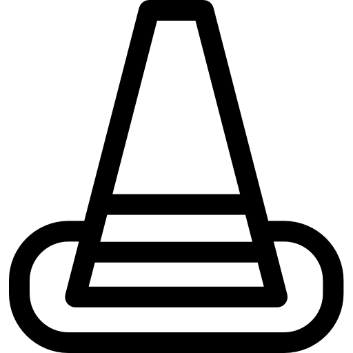 heksenhoed Basic Rounded Lineal icoon