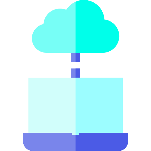 chmura obliczeniowa Basic Straight Flat ikona
