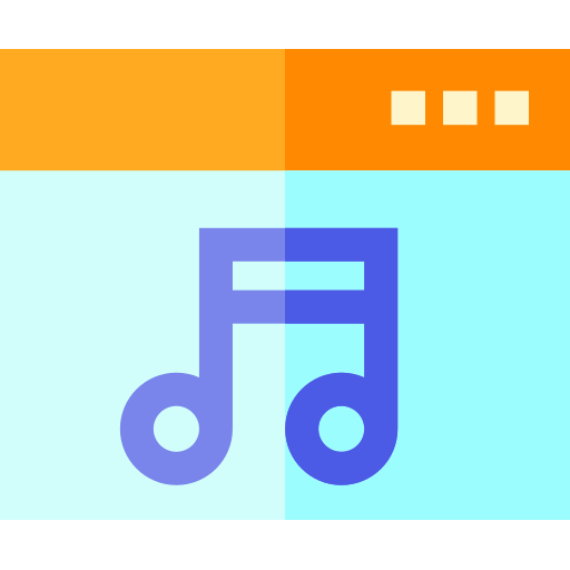 音楽 Basic Straight Flat icon