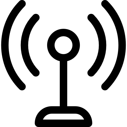 무선 인터넷 Basic Rounded Lineal icon