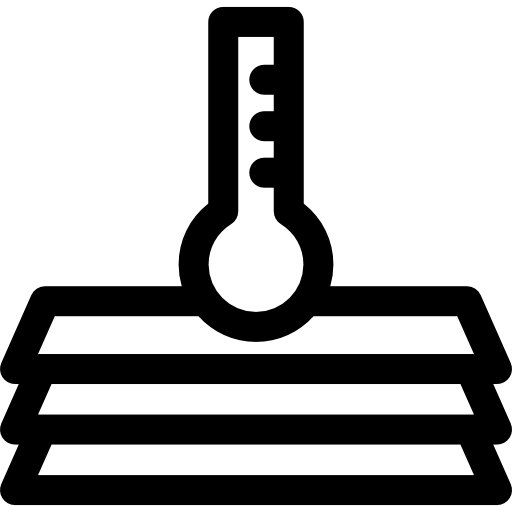 온도계 Basic Rounded Lineal icon